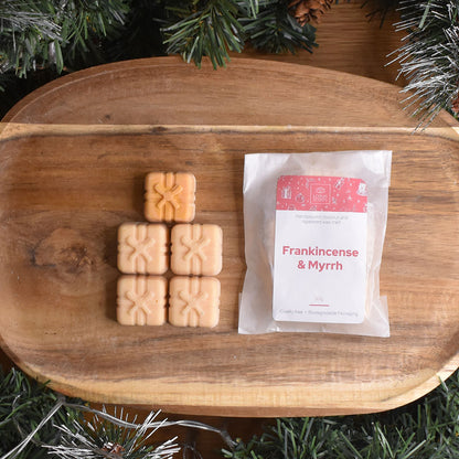 Christmas Frankincense & Myrrh Wax Melt Present Shapes